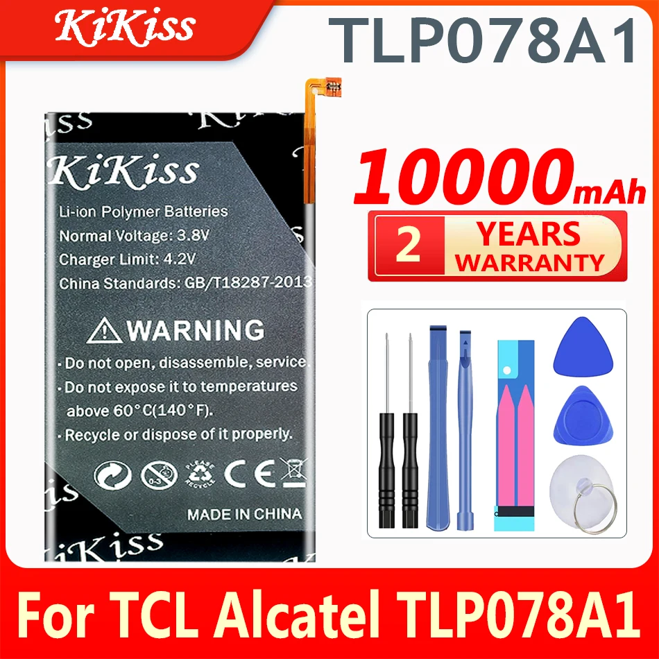 10000mAh KiKiss Tablet Vysoká Kapacita Batérie TLP078A1 pre TCL Alcatel TLP078A1