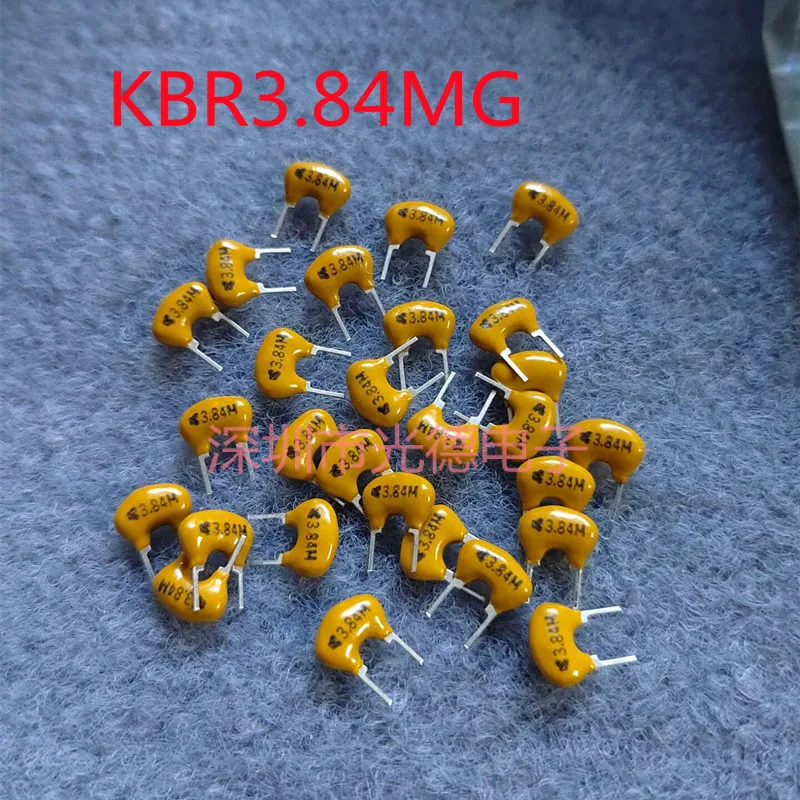 50PCS/ pôvodné keramické crystal oscilátor KBR3.84MG 3.84 MHZ 3.84 M rovno plug-2 nohy
