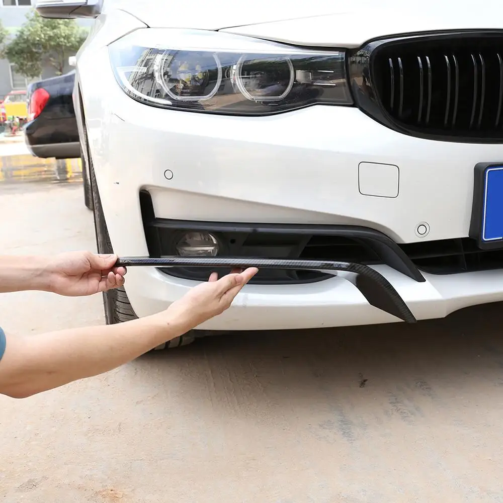 Carbon Fiber Štýl ABS Plast Predné Hmlové Svietidlo Pásy Viečka Výbava pre BMW Radu 3 GT Gran Turismo F34 Roky 2013-2018 Model Príslušenstvo