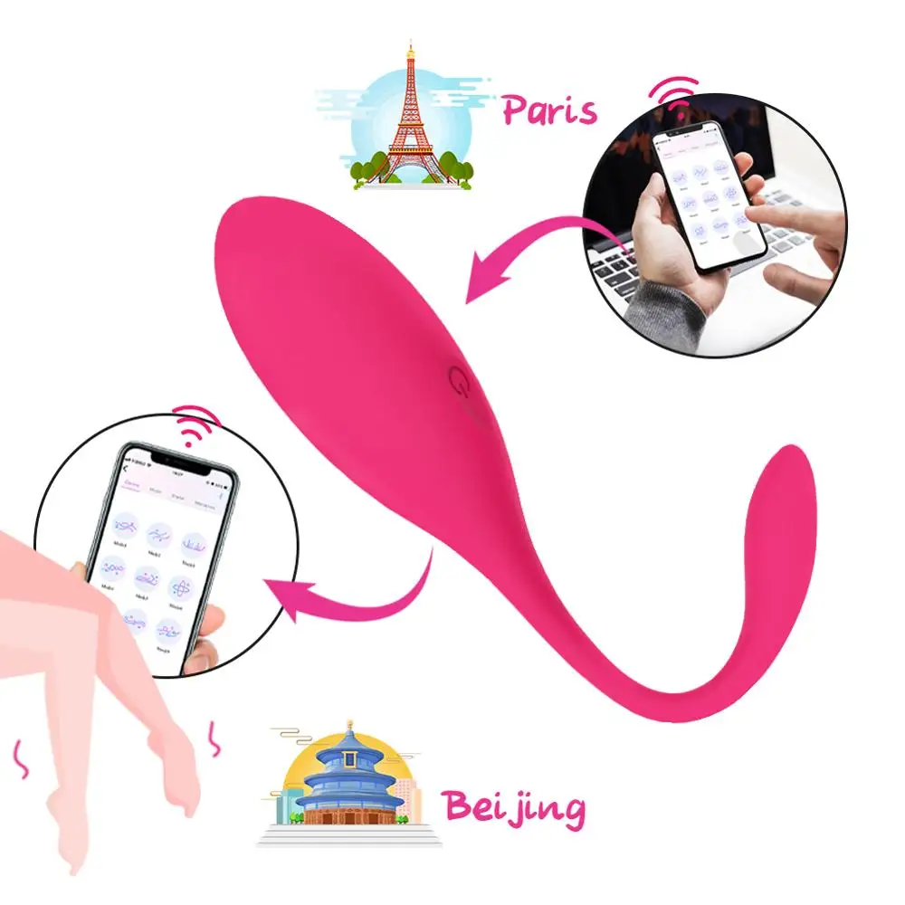 G-spot Masér App Vibrátory Žena Klitorálny Stimulátor Vibračné Vajíčko Bezdrôtové Diaľkové Ovládanie sexuálnu Hračku pre ženy Vaginálne Loptu