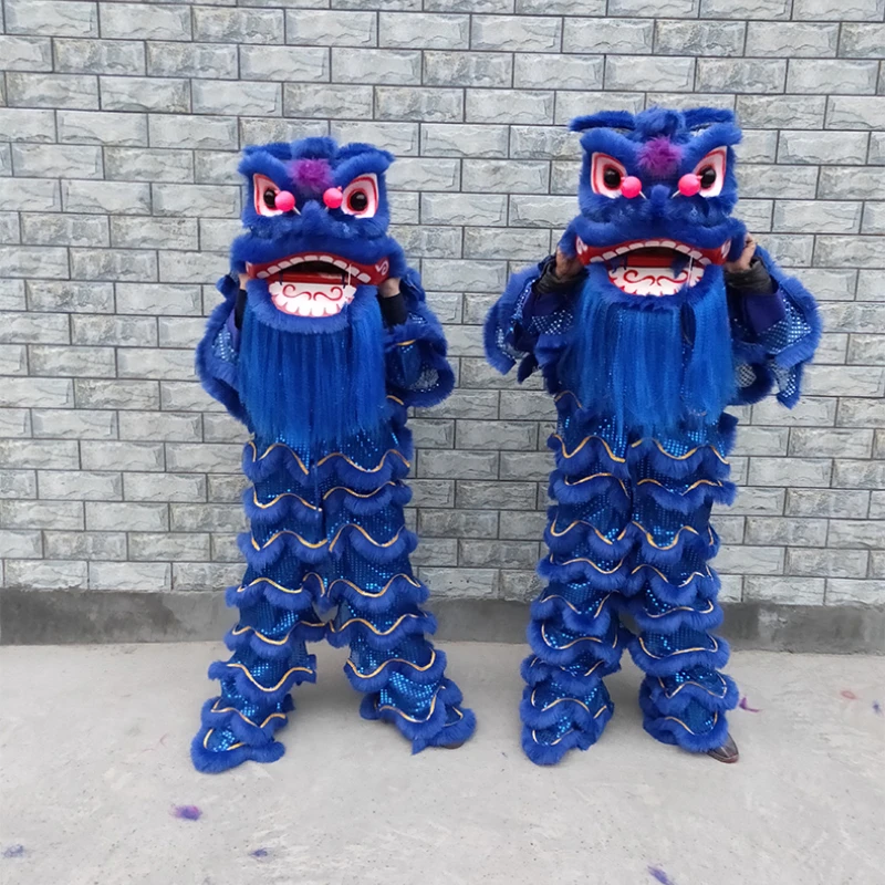 Jeden Lev Tanečný Kostým Maskota Dospelých Detí Lev Prebudenie Oblečenie Tradičnej Čínskej Ľudovej Výkon Rekvizity Kompletná Sada