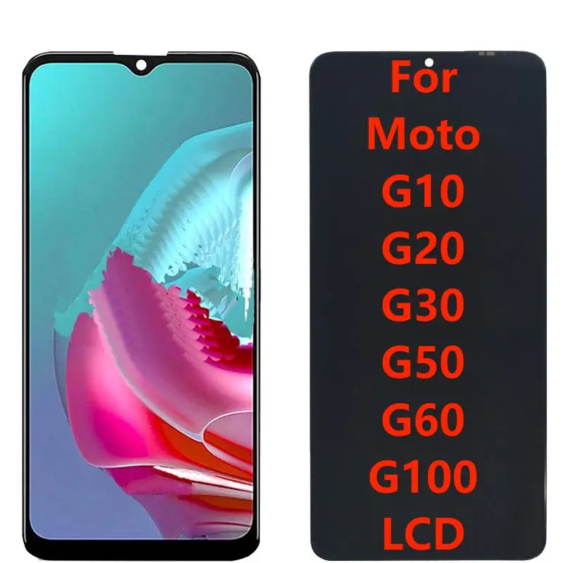 Pôvodný Pre Motorola Moto G10 G20 G30 G50 G60 G100 LCD Displej S Rámom Dotykový Displej Digitalizátorom. Pre Moto G30 XT2129-2 LCD