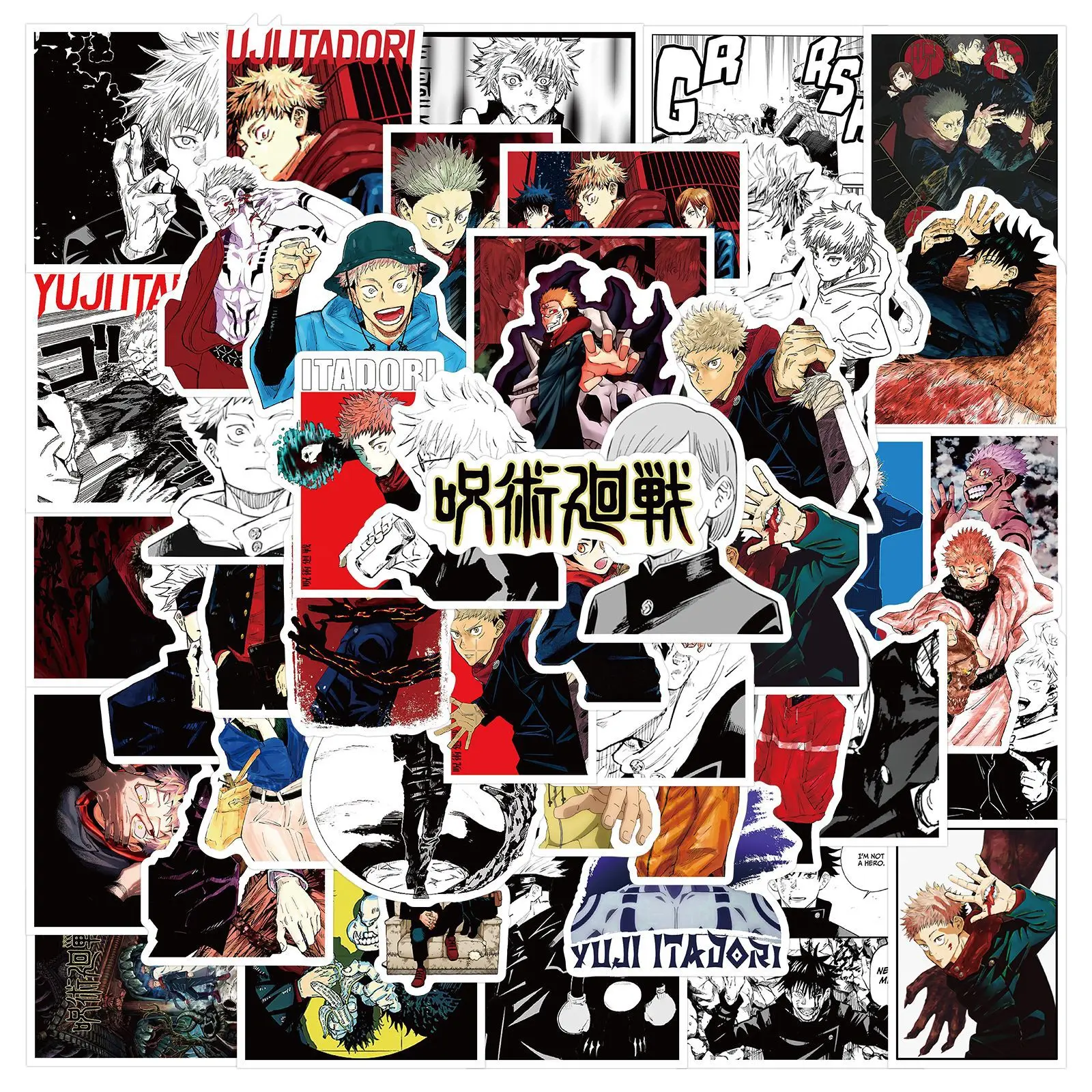 Yxforever 10/30/50Pcs Anime Jujutsu Kaisen Album Nálepky Pack Gojo Satoru Graffiti Nálepka na Notebook Kufor Notebook Obtlačky