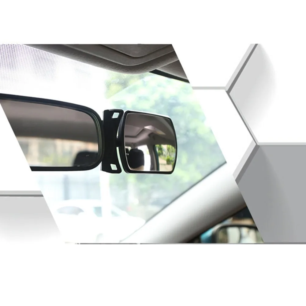 auto univerzálne Široké Nastaviteľné Uhol Zakrivené plochy Zrkadlo 360 Stupňov Rotácie Interiéru Vozidla Spätné Zrkadlo baby auto zrkadlo