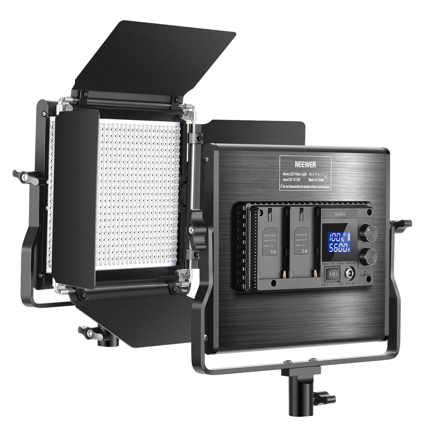 Neewer Inovované 660 LED Video Svetlo Stmievateľné Bi-Color LED Panel s LCD Displej pre Štúdio, YouTube Video, Fotografovanie Fotografovanie