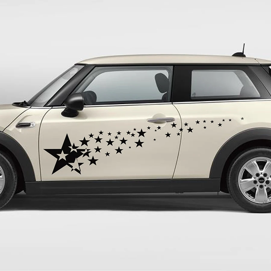 auto obtlačky strane tela super Hviezdna romantický grafický vinyl auto dekorácie, nálepky vhodné pre smart mini vlastné