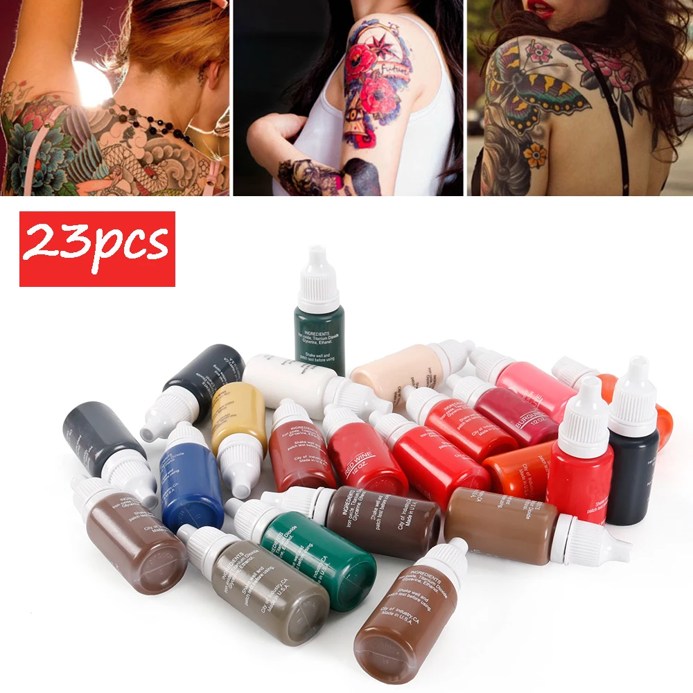 15ml Semi Permanentného make-upu Obočia, Atrament, Pery, Očné Linky Tetovanie Farba Microblading Pigment