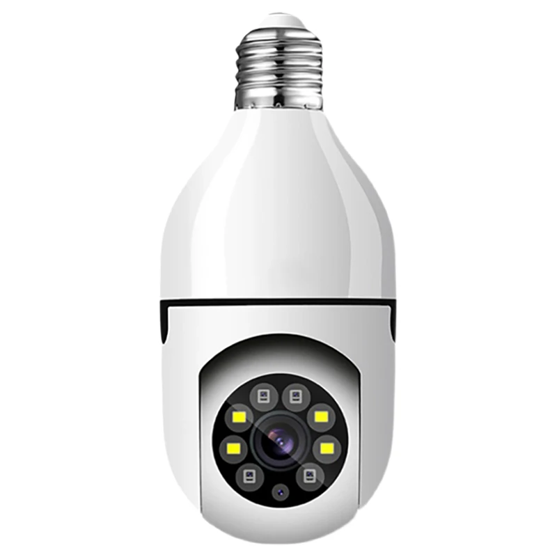 NÁRAST-E27 Žiarovka Surveillance Camera 1080P 200W Deň, Noc Plná Farieb Automatické Telo Sledovania Bezdrôtový WIFI Security Monitor