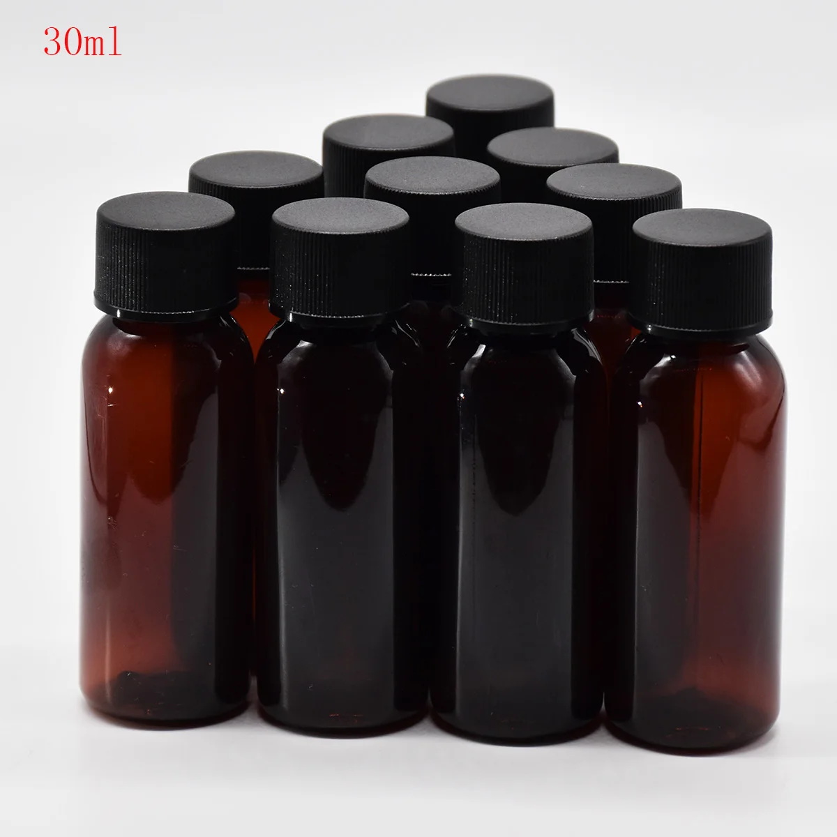 Plastové Fľaše,PET30ml /1OZ Prázdne Vydávať Fľaše,tmavú Fľašu Používať Na Ukladanie najlikvidnejších 10 Ks/Veľa
