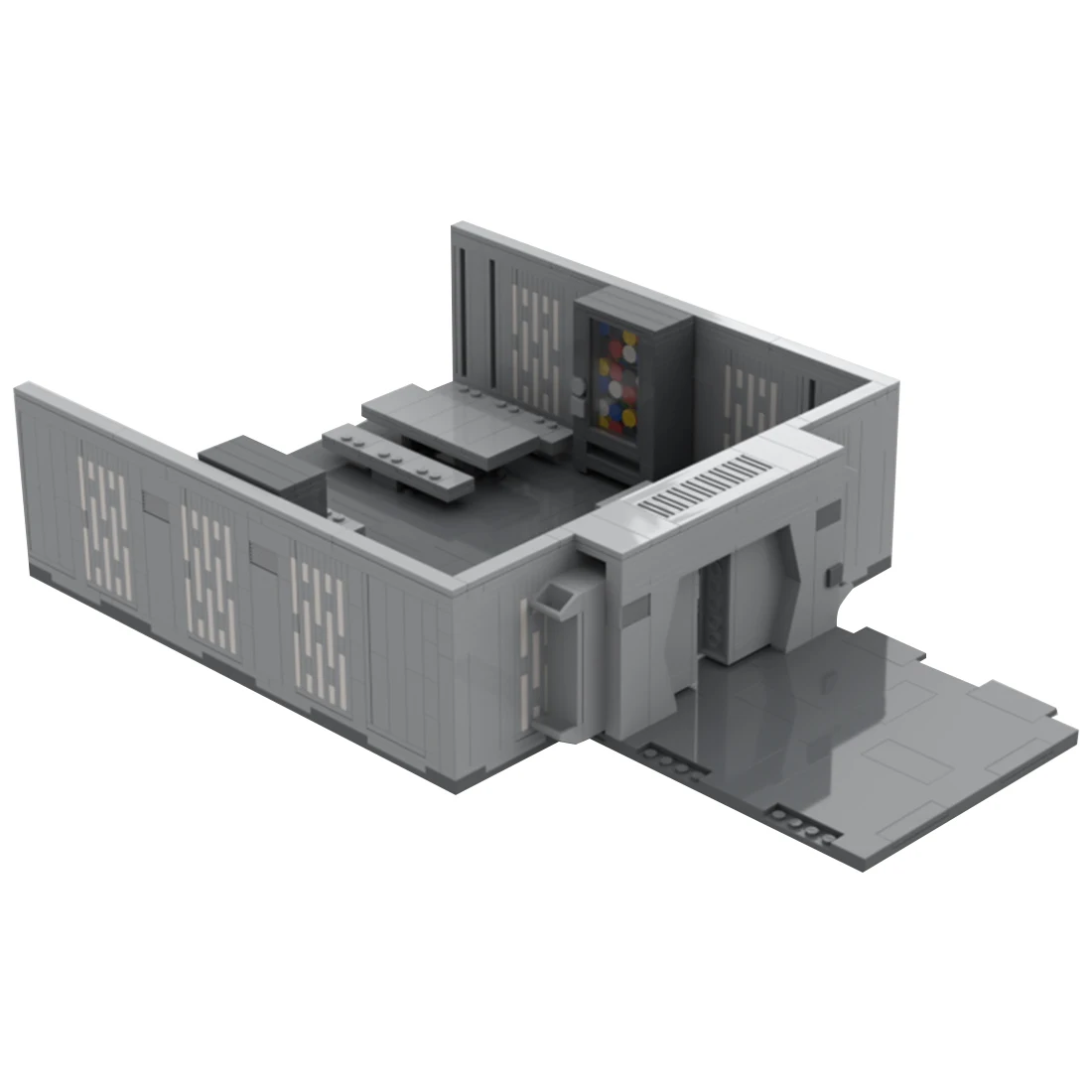 Autorizovaný MOC-97480 903pcs Sci-Fi Priestor Wars Modulárny Vináreň Model Stavebné Bloky DIY Tehly Hračky Set - Podľa Brick_boss_pdf