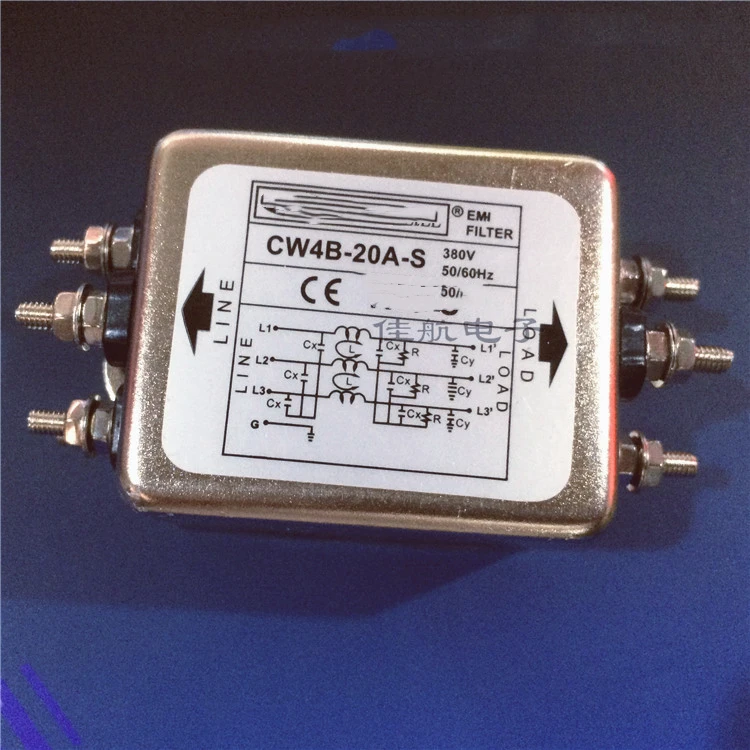 100% Nový, originálny Napájací EMI filter CW4B 10A 20A 30A 40A S AC380V