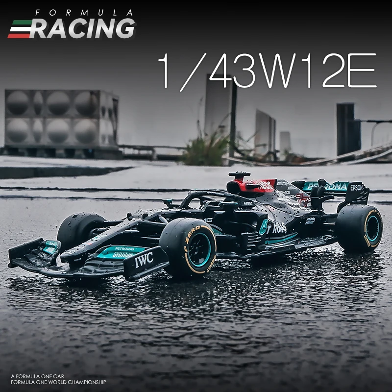 Bburago 1:43 2021 F1 Mercedes-AMG W12 44# Lewis Hamilton 77# Valtteri Bottas Vzorec Jeden Simulácia Zliatiny Super Hračka Modelu Auta