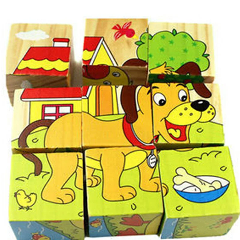 Náhodné Odosielanie Drevené Puzzle Múdrosť Skladačka Vzdelávania Hračky Pre Deti, Drevený Cartoon Zvierat Puzzle, Hračky Rodič-Dieťa, Hry, Hračky