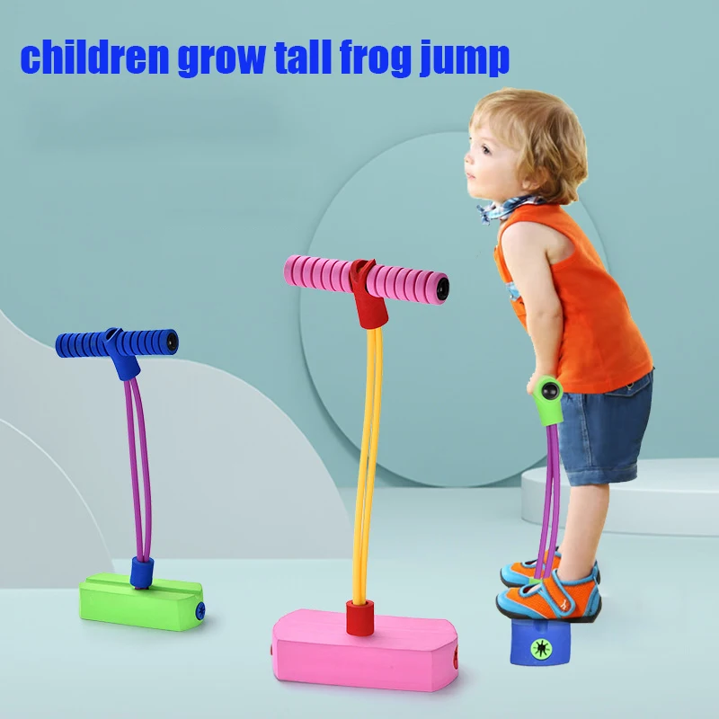 Veľké veľkosti detí, športové hry skok stick vnútorné a vonkajšie chlapci a dievčatá žaba skok stick zábava fitness vybavenie zmyslové hračka