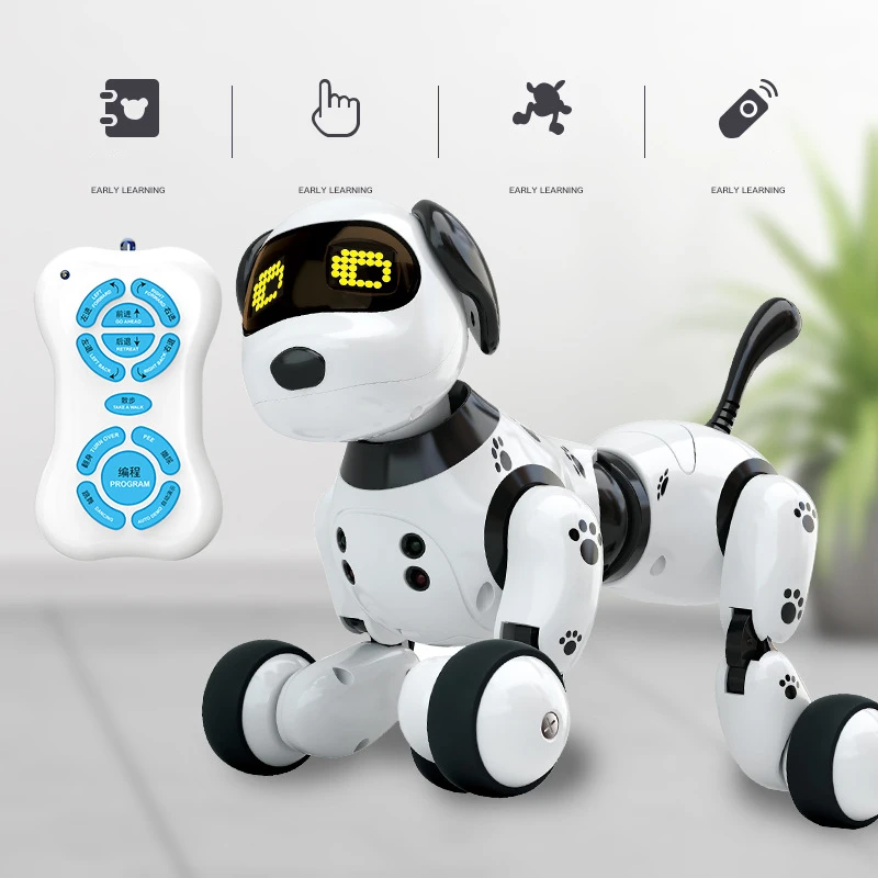 Programable 2.4 G Bezdrôtové Diaľkové Ovládanie Inteligentného Robota Pes Inteligentný Hovorí RC Robot Psa Elektronické Zvieratko Deti Zvierat Hračka Darček