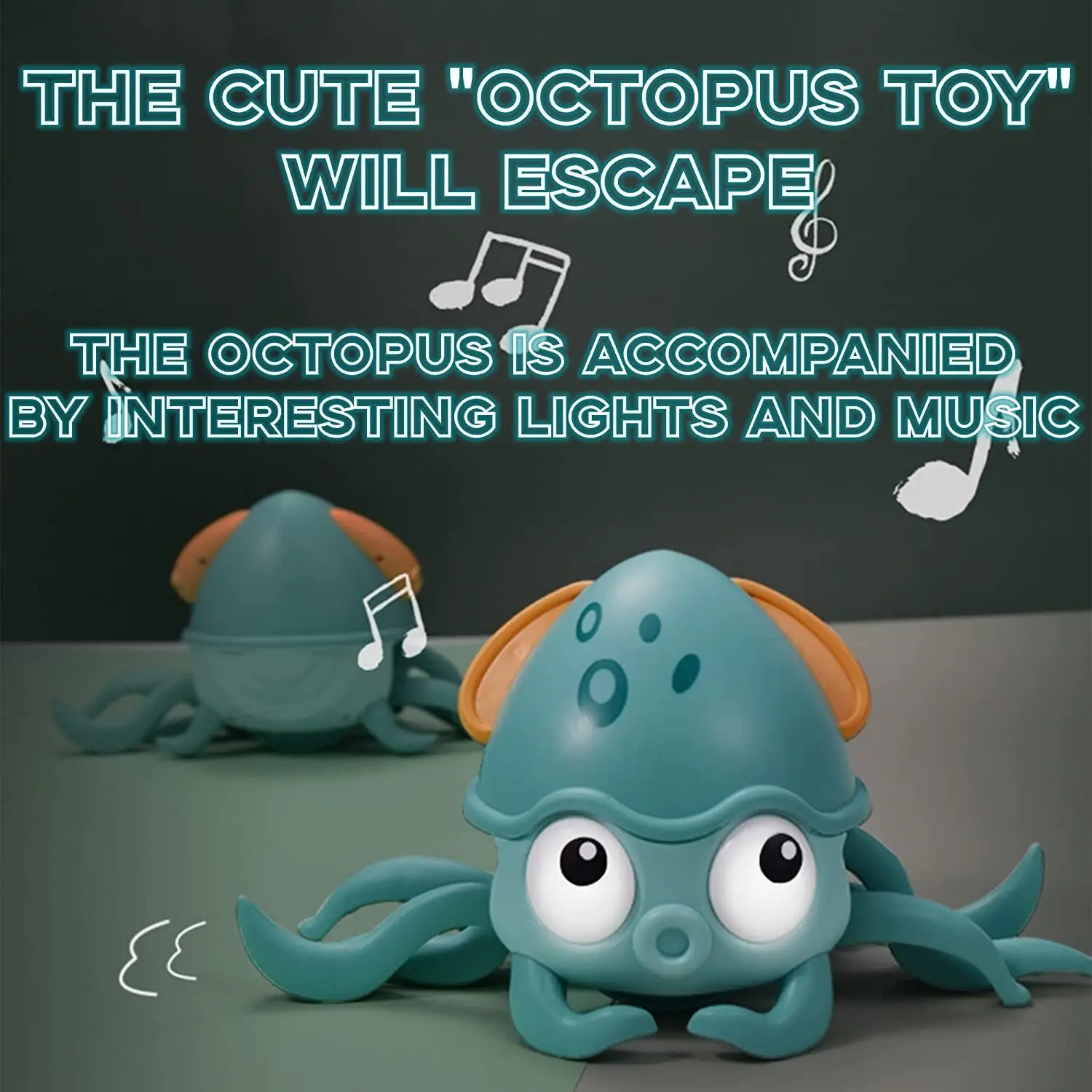 Interaktívne Batoľa USB Deti Nabíjateľná Tanec Hračka s Hudbou Pet Octopus Hračky Hračky Plazenie