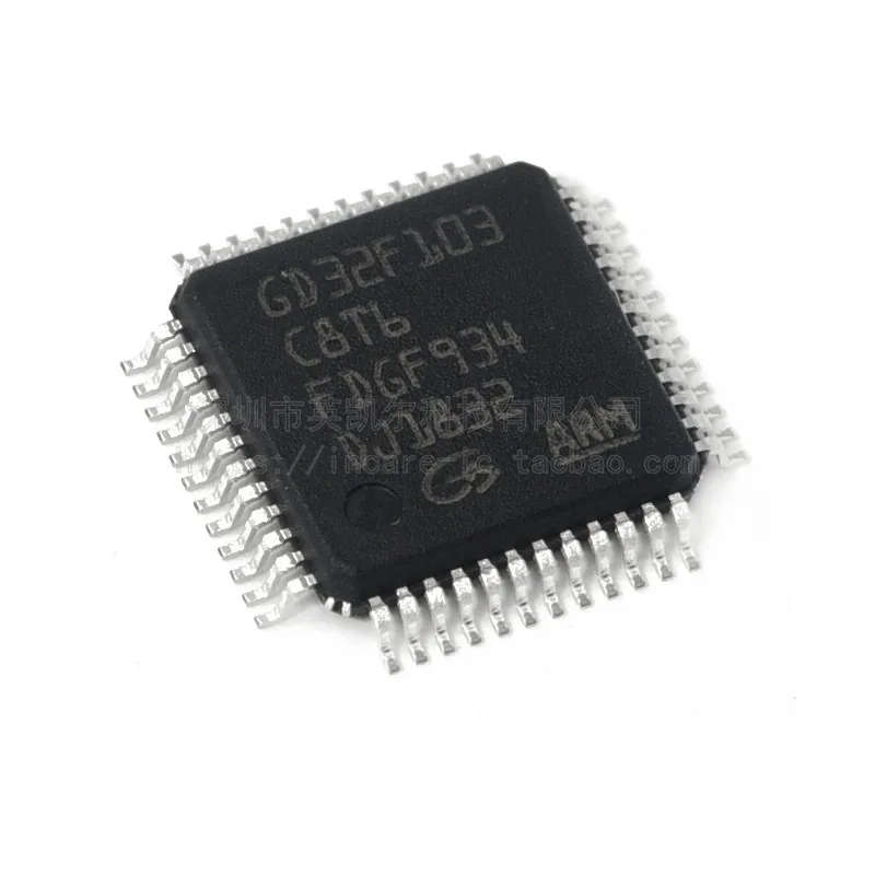 Nový, originálny SMD GD32F103C8T6 LQFP-48 32-bitový mikroprocesor čip