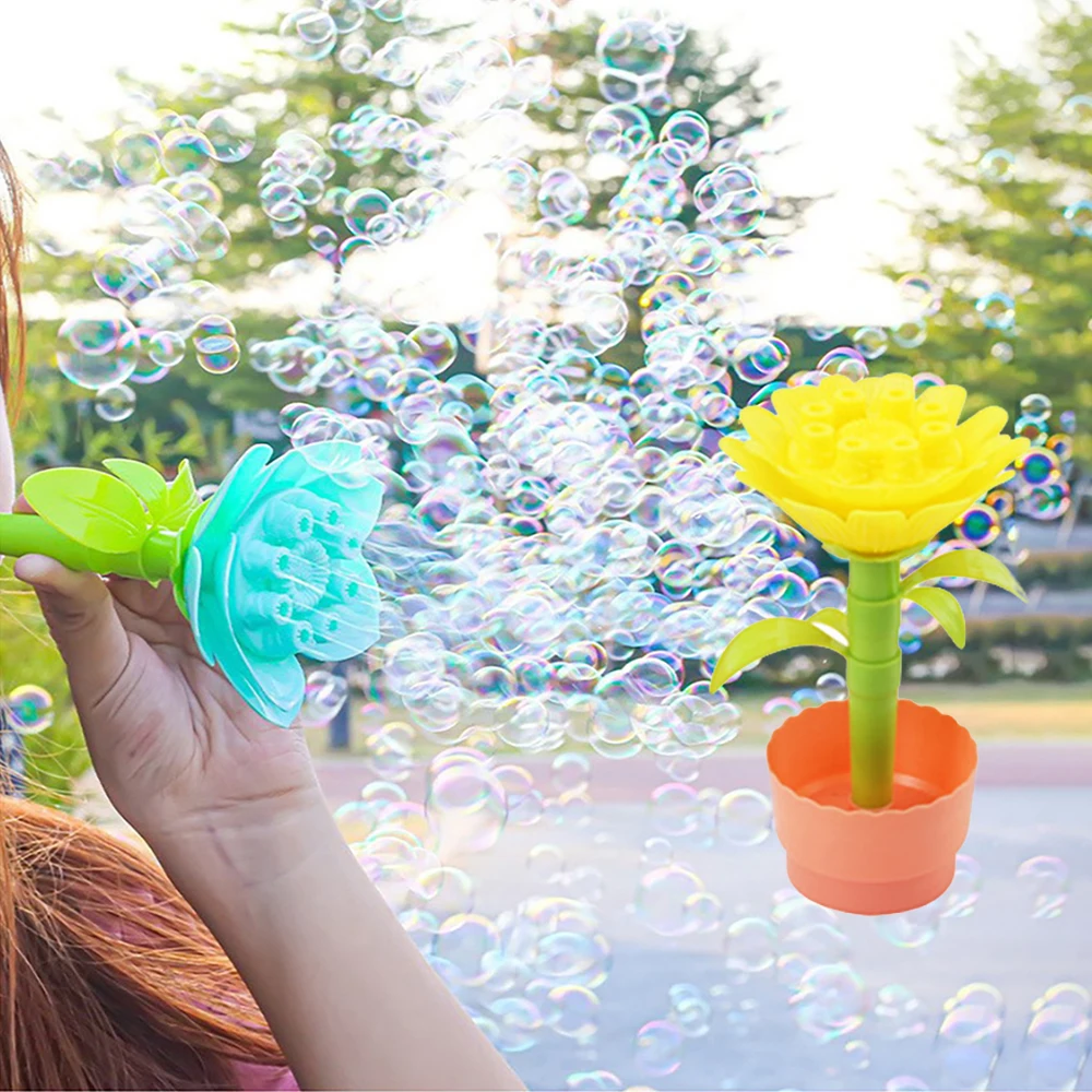 DIY Stavebné Bloky Magic Bublina Stroj Nové Deti Letné Kúpanie Hračky Svadobné Dodávky Narodeniny Darček Kvety Bublina Maker Zbraň