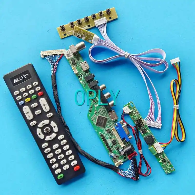 TV Analógový Monitor Matice Radič Rada Fit M156B3 M156BGE VGA, AV, USB RF Kompatibilný s HDMI LVDS 30 Pin 15.6