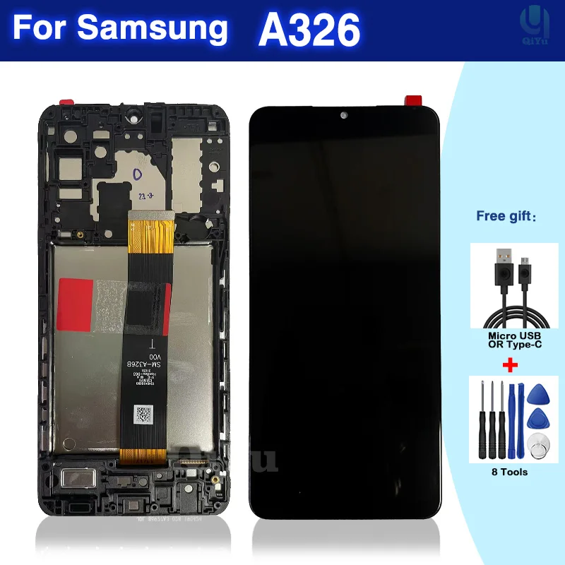 Pôvodný Pre Samsung Galaxy A32 5G A326 LCD Displej Dotykový Displej Digitalizátorom. Pre A326B A326B SM-A326BR A326BR A326U Náhradné
