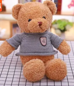 nová krásna hračka Medvedík plyšové hračky,sveter medveď mäkká bábika darček k narodeninám h2579