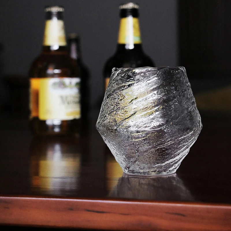 Japonský kladivo pohár Koktailového pohára whisky čaj, káva, voda, Brandy, Vodka hrnček Diamond Krištáľové Sklenené Poháre Transparentné shot okuliare