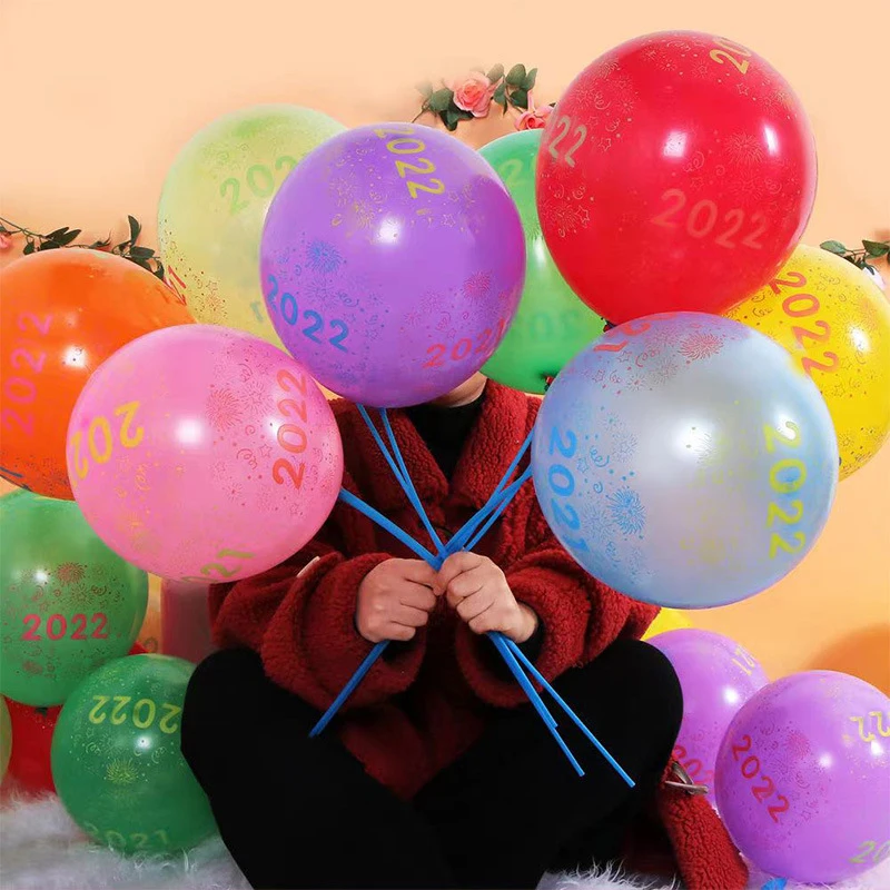 Silvester 2022 Digitálne Tlačené Balón Nový Rok Svadobné Party Atmosféru Dekoratívne Balón Detí Nový Rok Hračka
