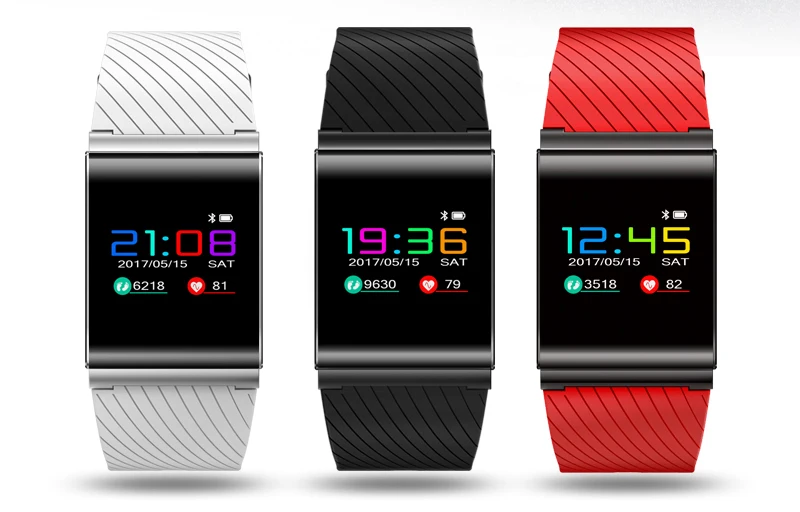 Smart kapela Dotykový Displej farba slová Smart potítka IOS Android kompatibilné Smartband náramkové hodinky s srdcovej frekvencie, krvného tlaku