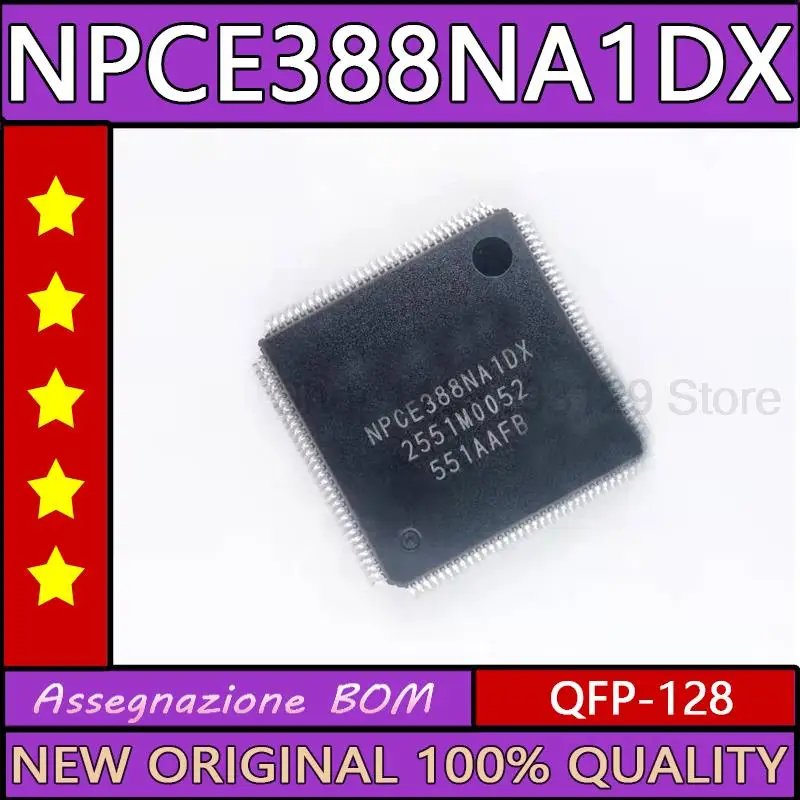 5 KS NPCE388NA1DX NPCE388NAIDX QFP-128 Nový, originálny ic čip