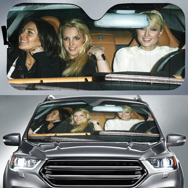 Paríž Britney Lindsay Tepla Auto slnečník auto Príslušenstvo Kultový 2000s, Auto, Auto slnečník, Auto slnečník, čelného skla, Auto