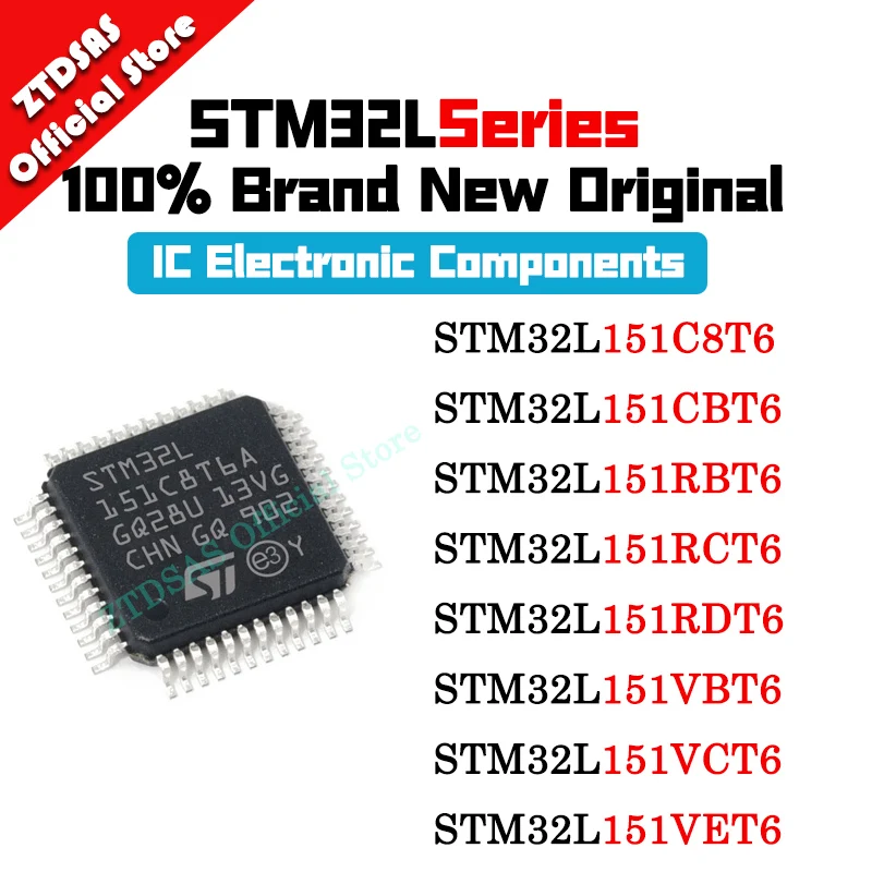 STM32L151C8T6 STM32L151CBT6 STM32L151RBT6 STM32L151RCT6 STM32L151RDT6 STM32L151VBT6 STM32L151VCT6 STM32L151VET6 STM32L STM32 IC