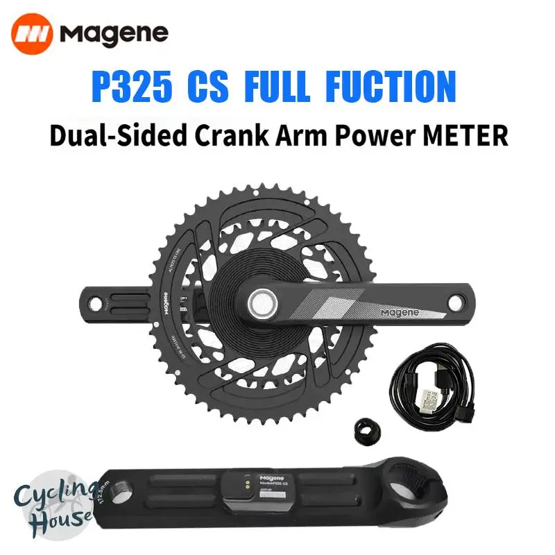 Najnovšie Magene P325 CS Dual-Side Crank Arm Bicykel Power Meter S plne funkčnú Nabíjateľná Nepremokavé Hmotnosť Bicykel Power Meter