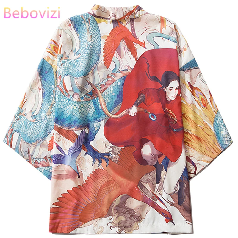 M-XXL Mýtus Kimono Cosplay pre Pánske Ženy Japonskom Štýle Kreslených Streetwear Oblečenie Letné Japonsko Cardigan Top Yukata Haori Oblečenie