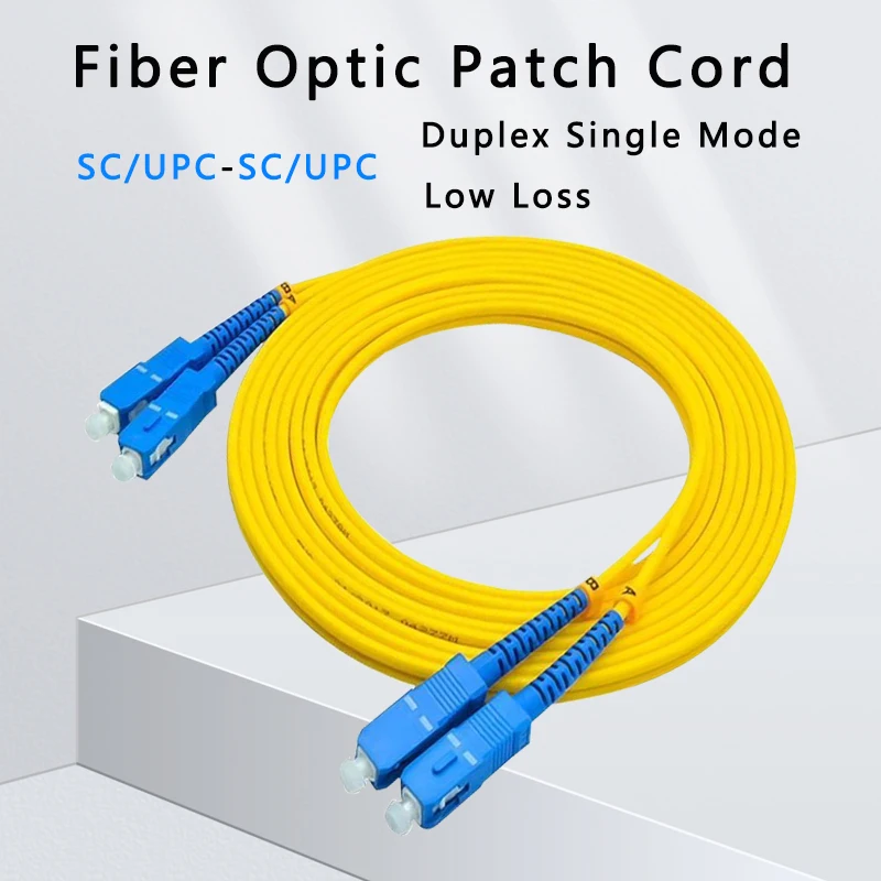 SC/UPC-SC/UPC Fiber Patch Kábel Jumper Kábel SM Duplexnom Režime Single Optické Siete 3 FT 10 FT 1 m 3 m 5m 10 m 20 m 30 m 40 m 50 m