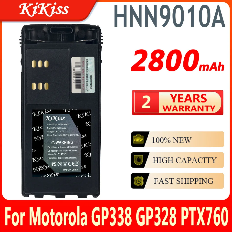 2800mAh KiKiss Batérie HNN9010A Pre Motorola GP338 GP328 PTX760 Walkie-talkie Výbuchu, Vysoká Kapacita Batérie